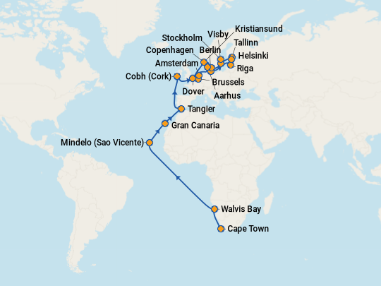 coral princess cruise ship itinerary 2023
